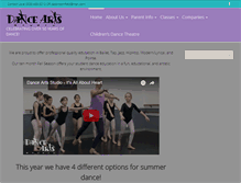 Tablet Screenshot of danceartsstudio.org