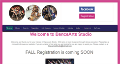Desktop Screenshot of danceartsstudio.info