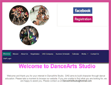 Tablet Screenshot of danceartsstudio.info